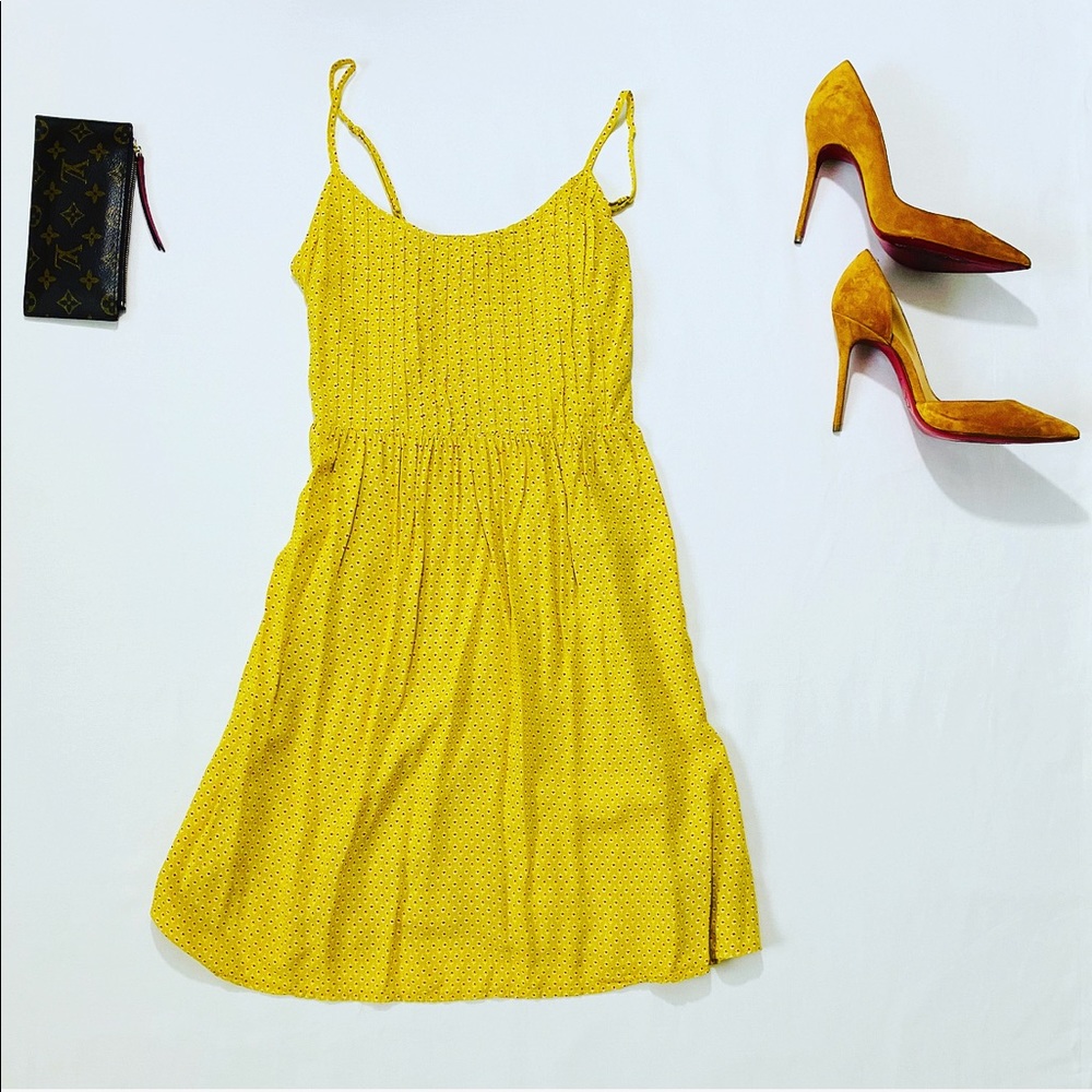 2/$24 Old Navy Pleated Dress Yellow